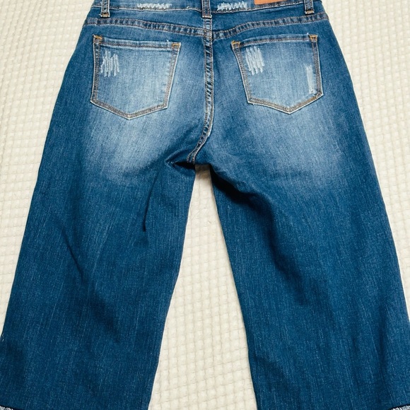 L & B COWSKULL BOYFRIEND BERMUDA SHORTS MID DARK RELAXED FIT BOYFRIEND SZ4 - Picture 2 of 11